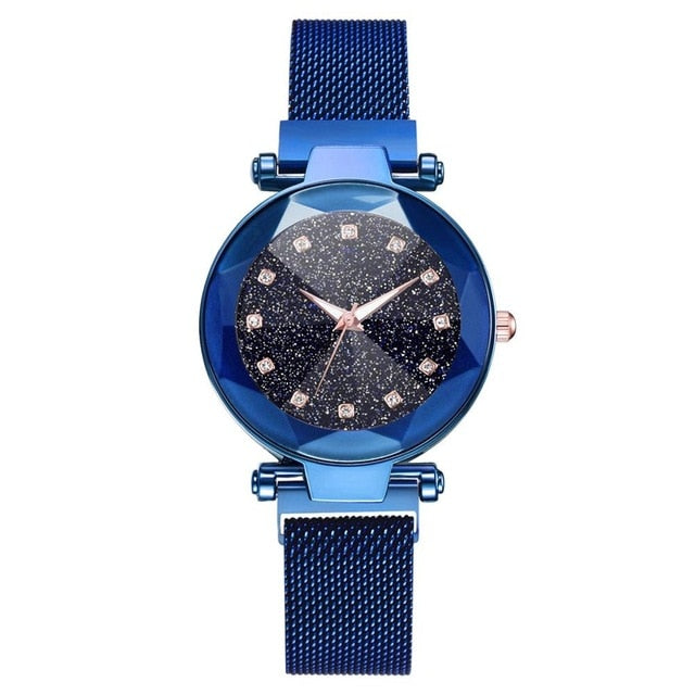 Ladies Magnetic Starry Sky Clock Luxury Women Watches Fashion Diamond Female Quartz Wristwatches Relogio Feminino Zegarek Damski