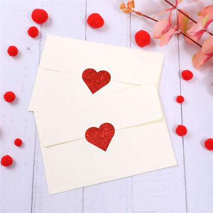 500pcs Heart Shape Labels Valentine&