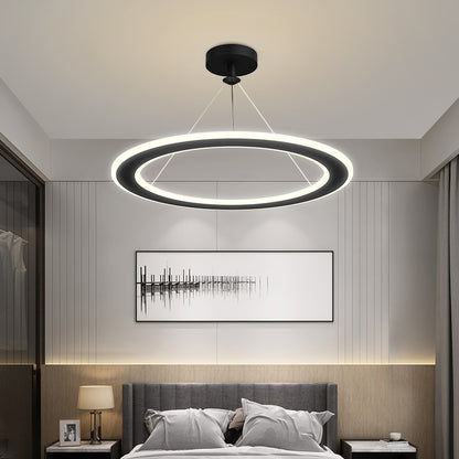 Simple Modern Circular Bedroom Study Chandelier