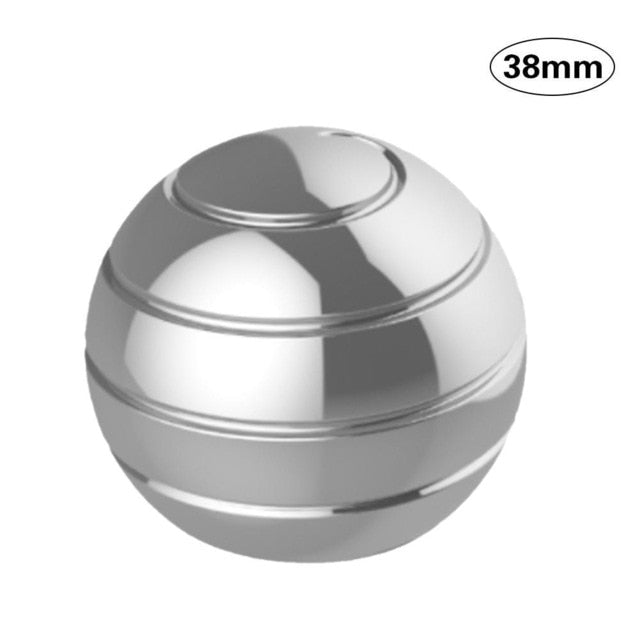 Desktop Decompression Rotating Spherical Gyroscope Kinetic Desk Toy Fidget Toy Optical Illusion Flowing Finger Toy For Children