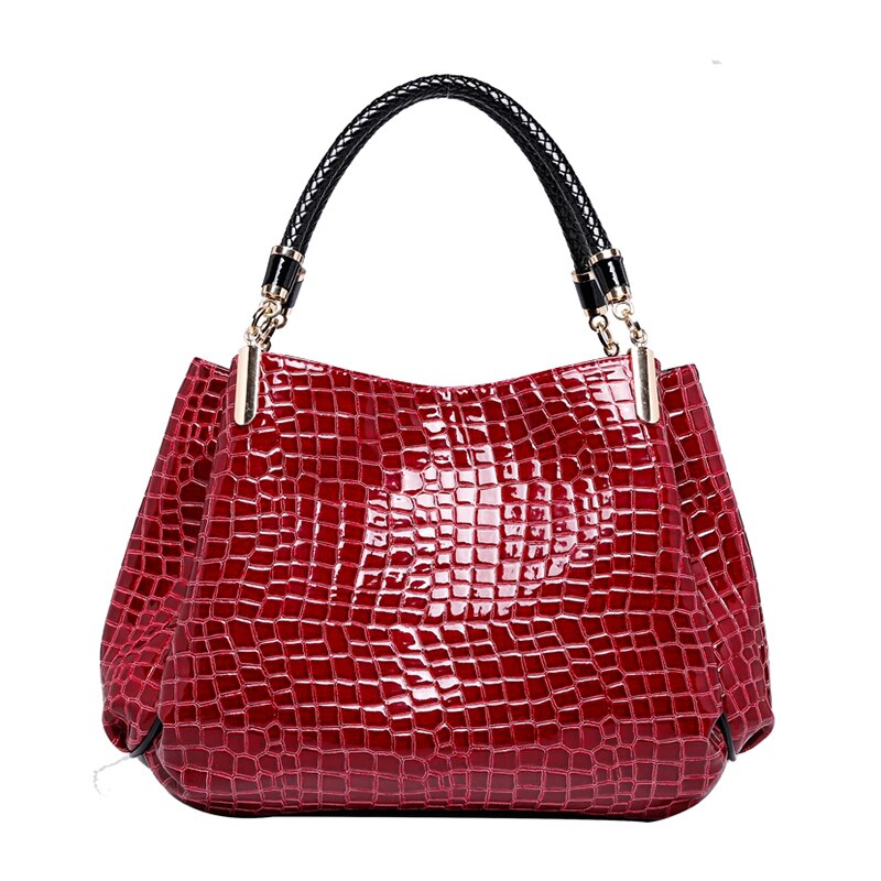 Women Leather Handbags  Luxury Ladies Hand Bags Purse Fashion Shoulder Bags Bolsa Sac Crocodile