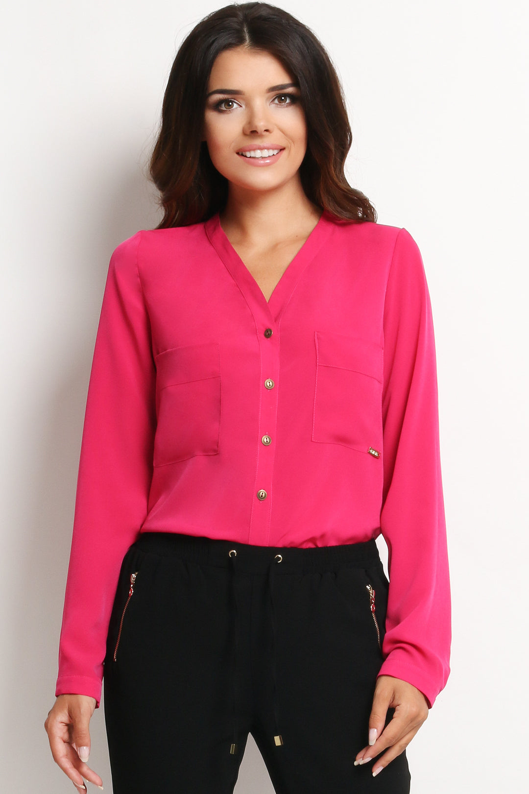 Shirt met lange mouwen model 45979 awama