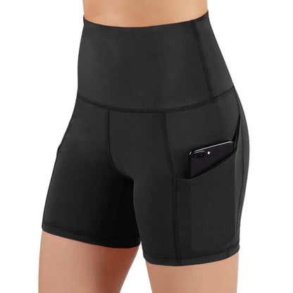 Jolie atletische shorts met hoge taille en heupzakken