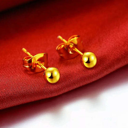 24K Gold Plated Earrings Euro Gold Jewelry New Popular Earrings