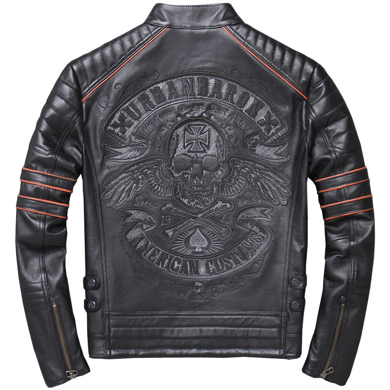 Harley lederen kleding heren motorrijden motorkleding slim fit