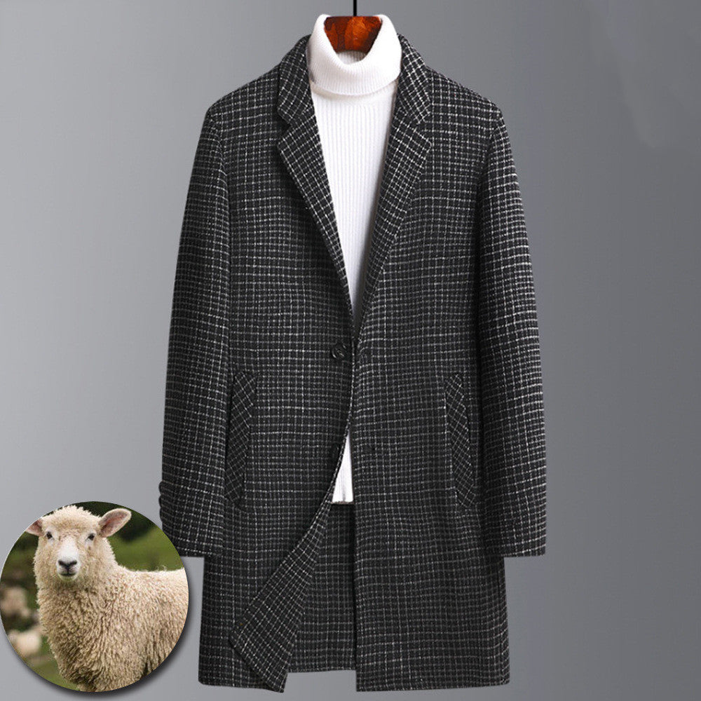 Double-faced cashmere woolen coat