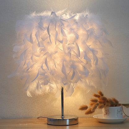 Feather bedroom cute girly night light