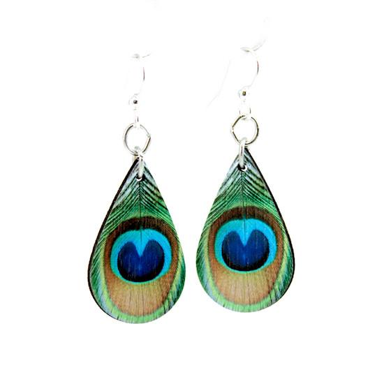 Peacock Feather Earrings 