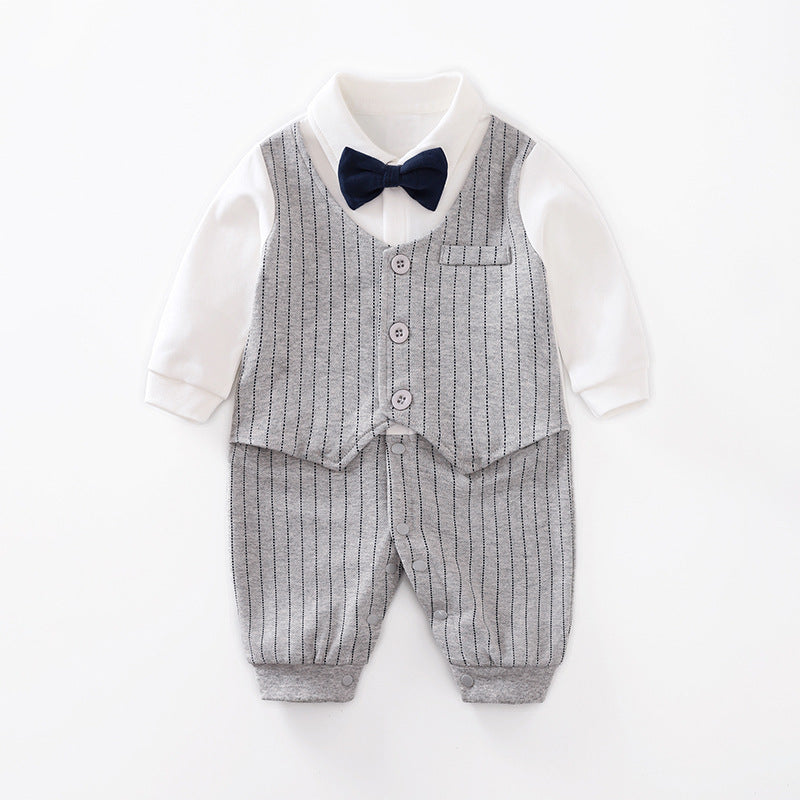 Baby-jumpsuit Lente- en herfstmodellen Buitenlandse handel Herenbabykleding Babykleding met lange mouwen Babykleding