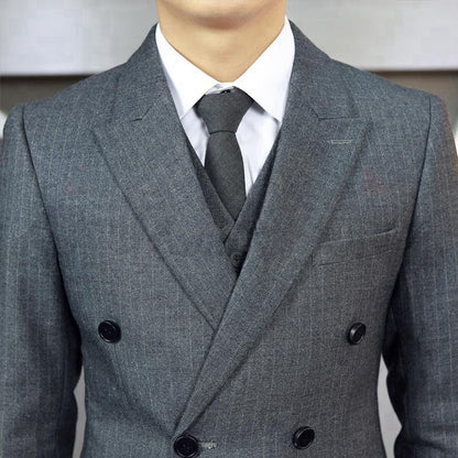 Business leisure trend handsome British style wedding suit