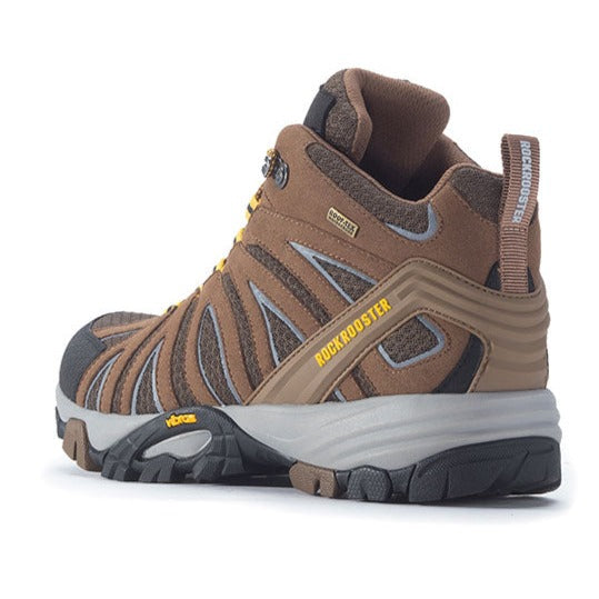 ROCKROOSTER Bedrock Bruine 6 inch waterdichte wandelschoenen met VIBRAM®