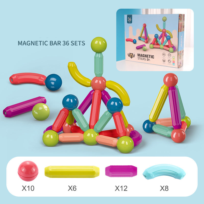 Babyspeelgoed Magnetische stok Bouwstenen Spelmagneten Kinderen Set Kindermagneten voor kinderen Magnetische speelgoedstenen