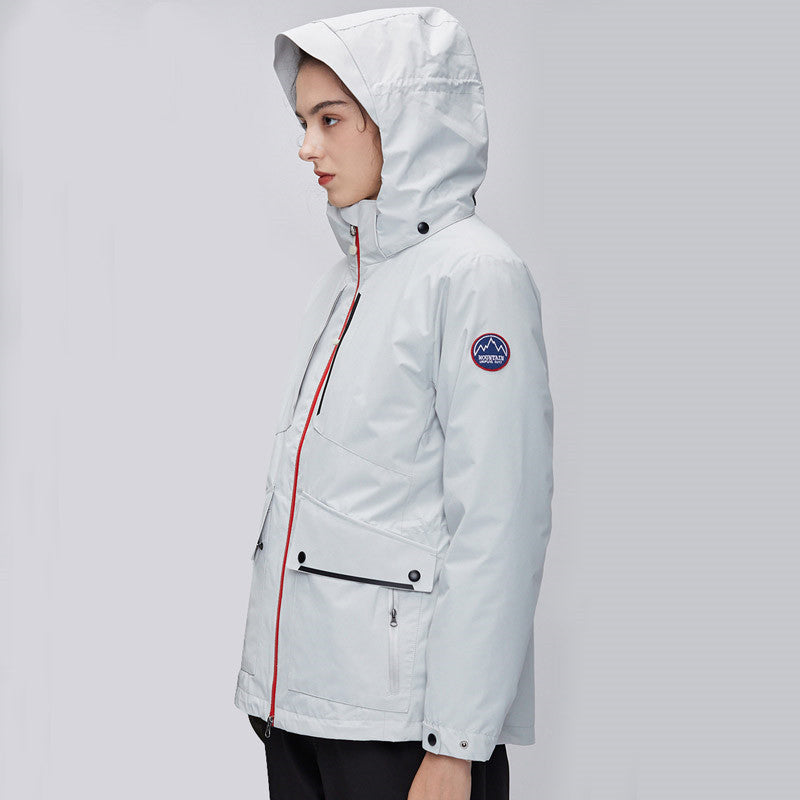 Outdoor Jacket with down cotton inner liner