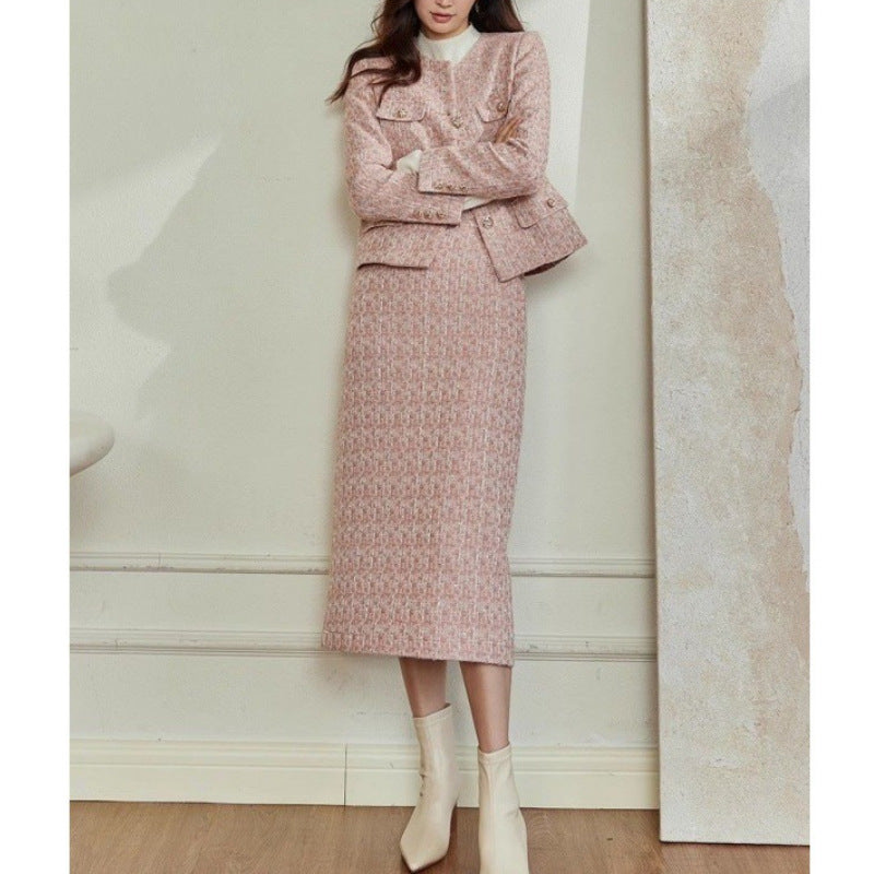 Coat Skirt Two-piece Set Classic Style