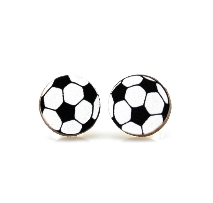 Soccer Ball Stud Earrings 