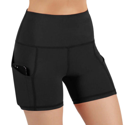 Jolie atletische shorts met hoge taille en heupzakken