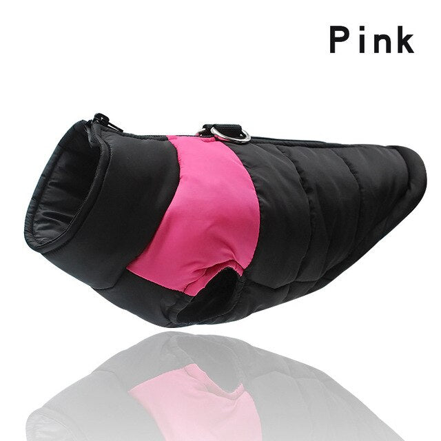 Zipper Jacket Coat For Small Medium Large Dogs Waterproof Dog Clothes