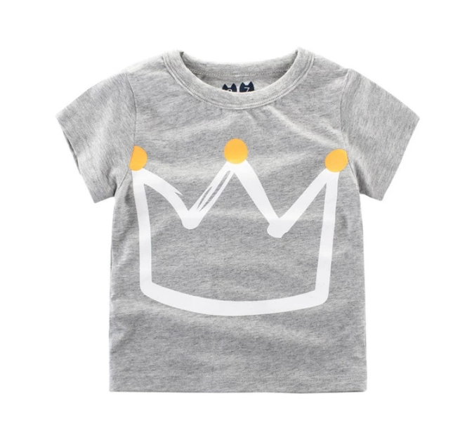 Kinderkleding Zomer Nieuwe Koreaanse kinderjongens katoenen T-shirt Herenschat in korte mouwen voor kinderen