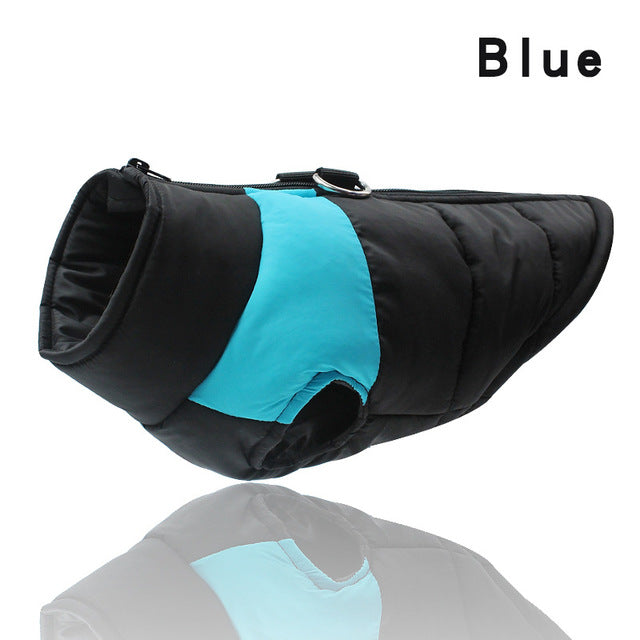 Zipper Jacket Coat For Small Medium Large Dogs Waterproof Dog Clothes