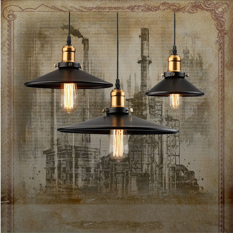 Bar and Restaurant Counter Chandelier Iron Lamp Pot Cover