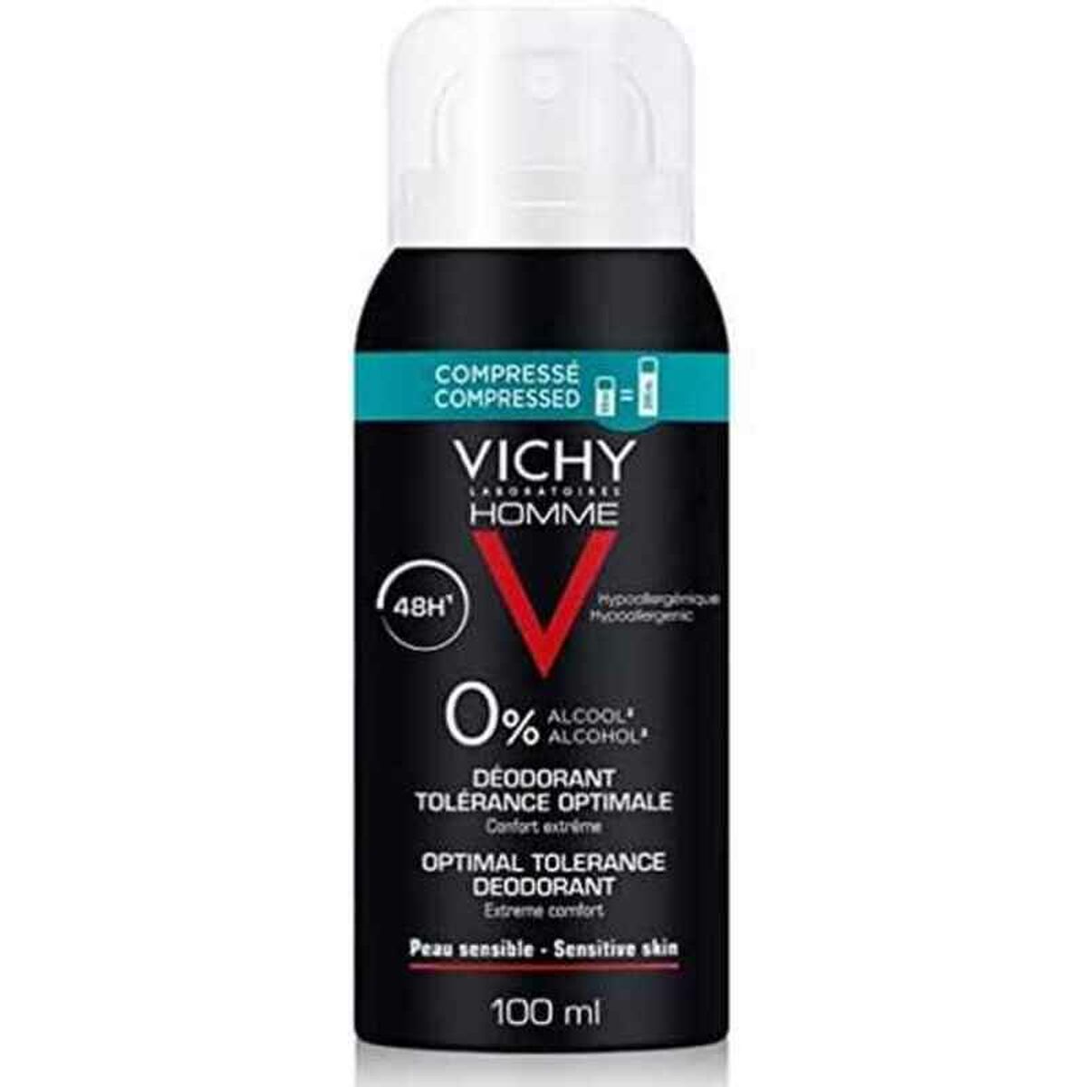 Spray Deodorant Vichy Tolérance Optimale Men Alcohol Free 48 hours