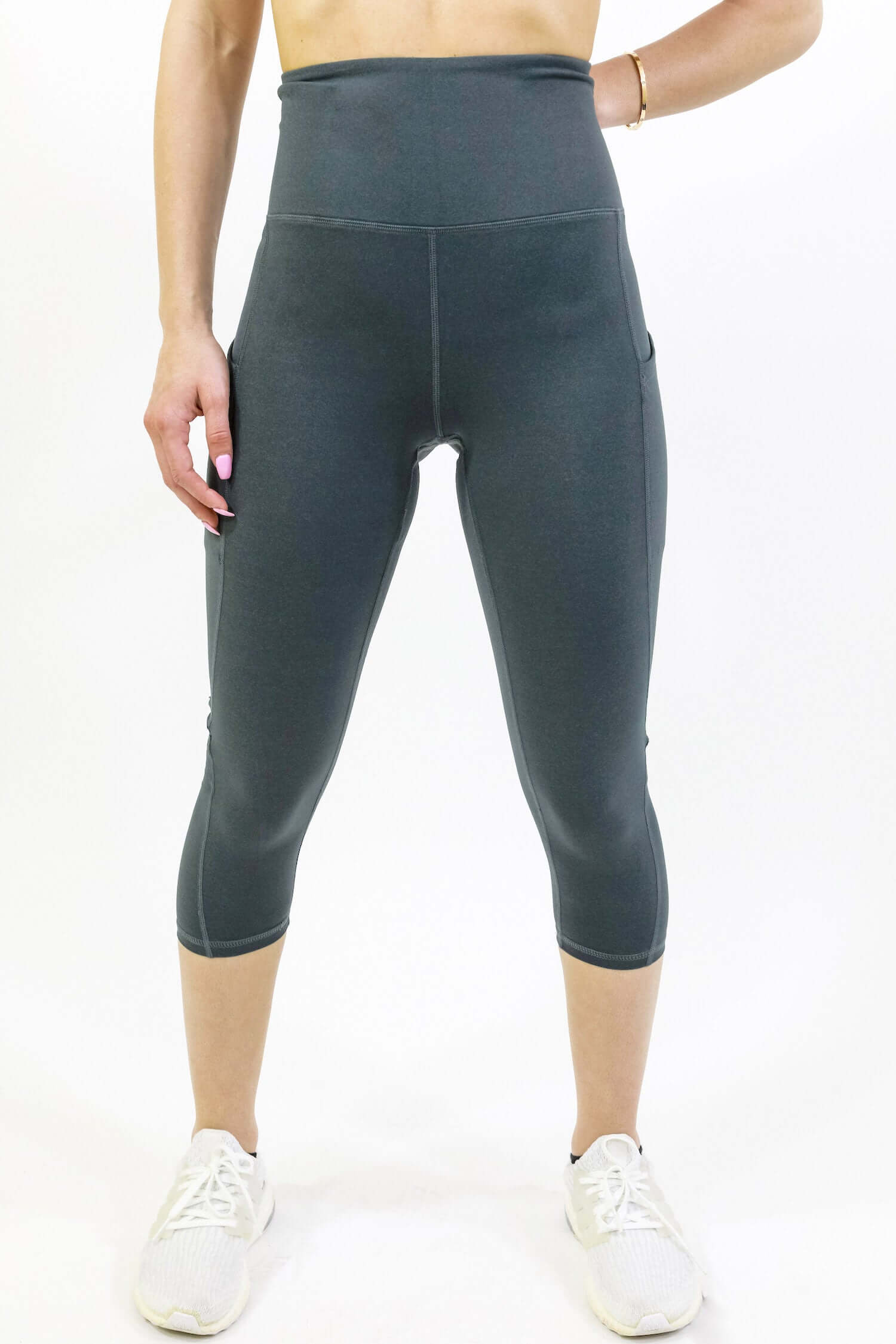 Seajoy atletische capri-legging met hoge taille en heupzakken