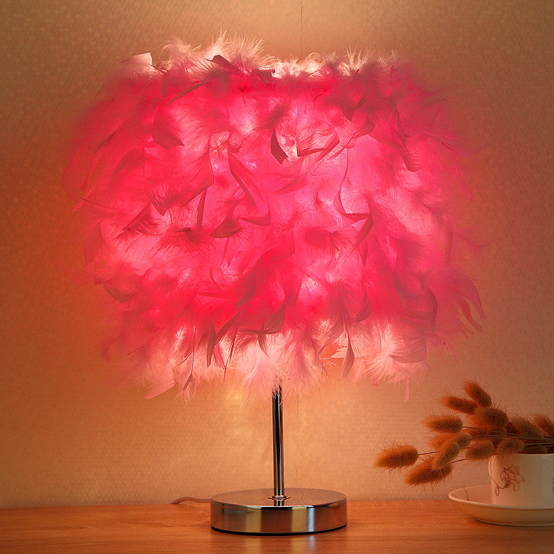 Feather bedroom cute girly night light