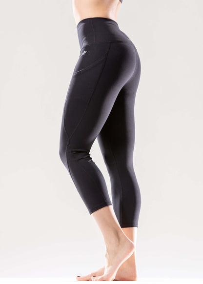 Jolie Capri-legging met hoge taille en heupzakken