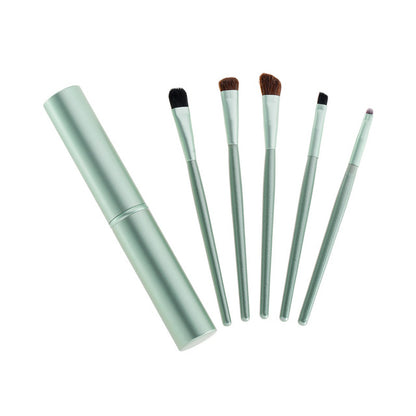 5pcs Travel Portable Mini Eye Makeup Brushes Set Smudge Eyeshadow Eyeliner Eyebrow Brush Lip Make Up Brush