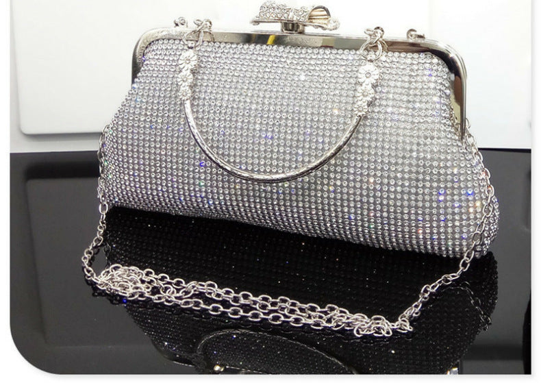 Diamond-studded Evening Bag Bridal Dress