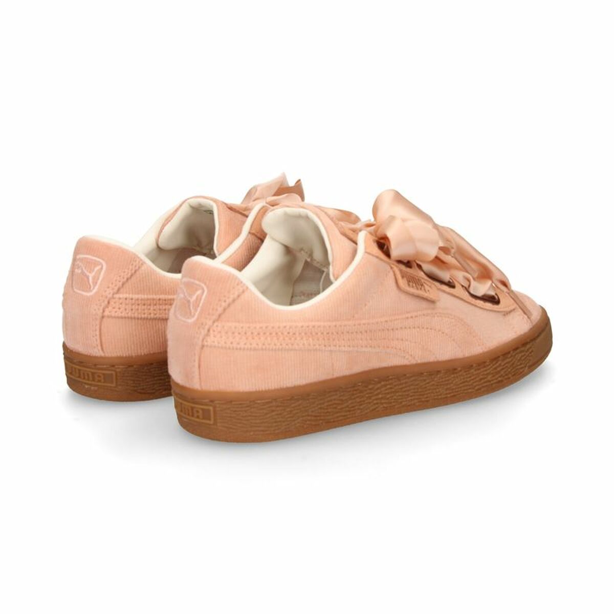 Sports Trainers for Women Puma Basket Heart Lady Salmon