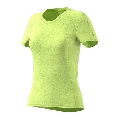 Dames T-shirt met korte mouwen Adidas FR SN 37C SS W CG1084 Geel