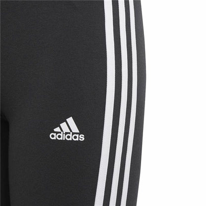 Sports Leggings Adidas Essentials 3 Stripes Black