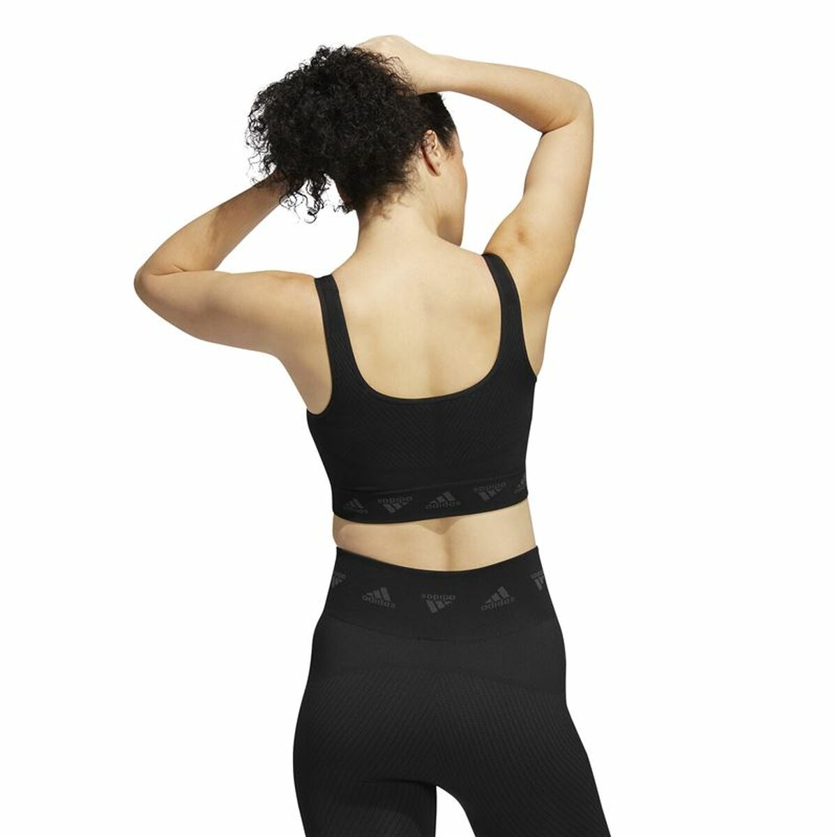 Sports Bra Adidas Aeroknit Black