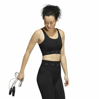 Sports Bra Adidas Aeroknit Black