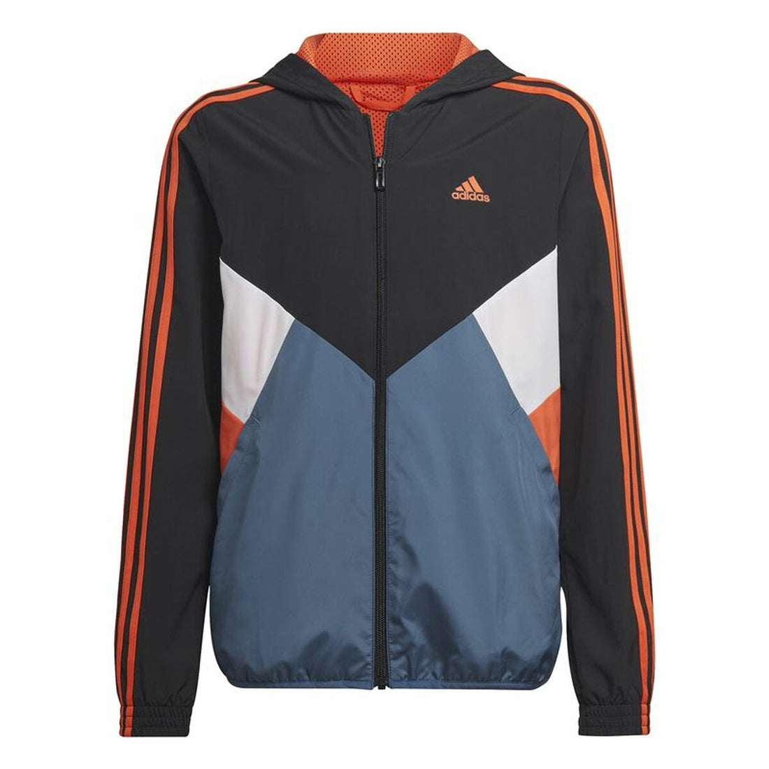 Kindersportjas Adidas Colorblock Zwart