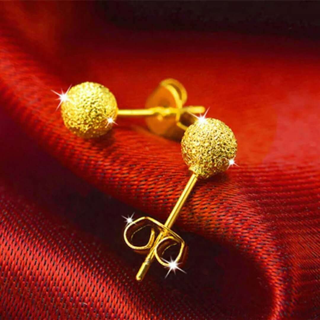 24K Gold Plated Earrings Euro Gold Jewelry New Popular Earrings