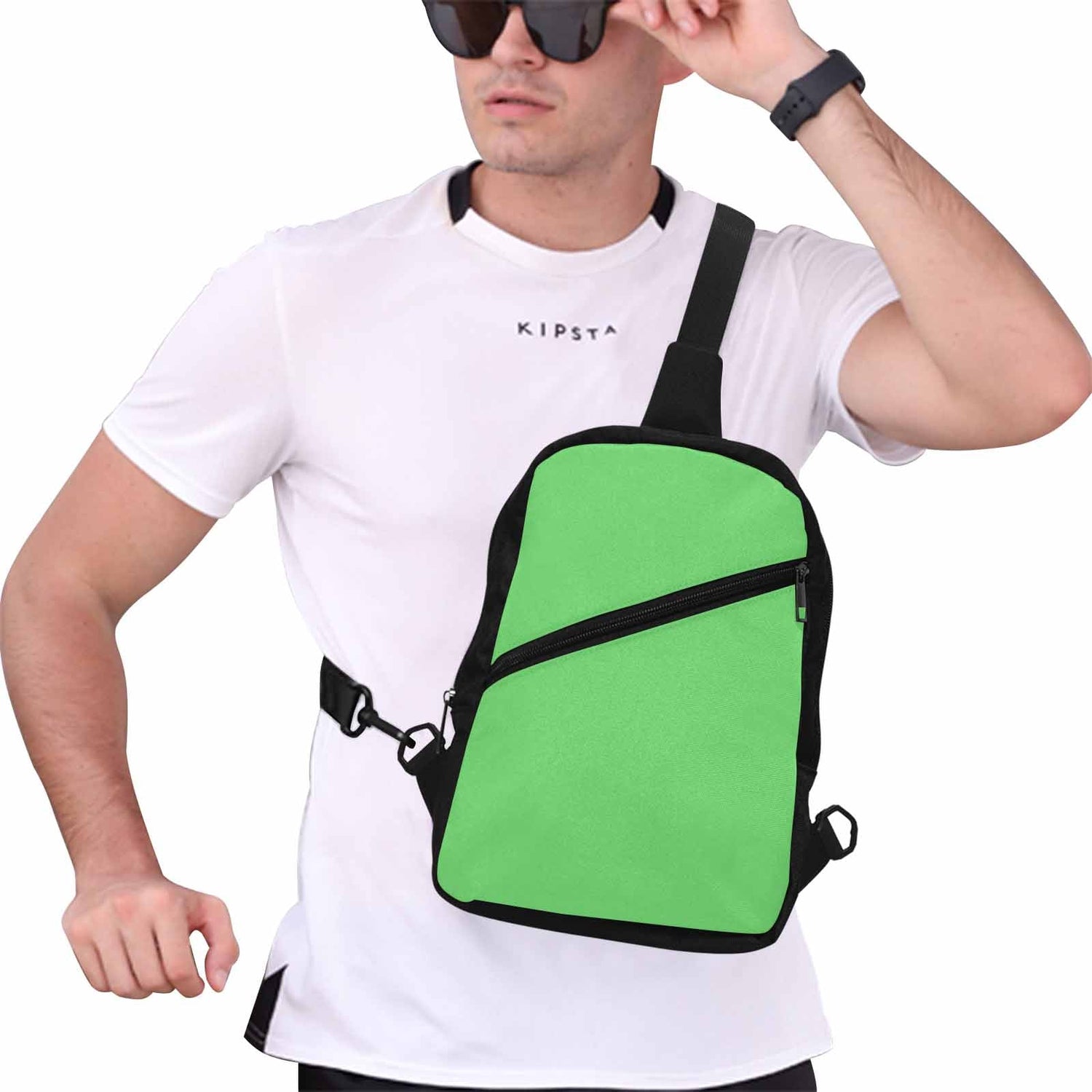 Uniquely You Mens Crossbody Chest Bag / Pastel Green