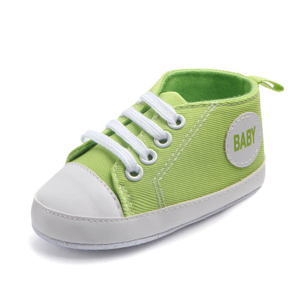 Canvas Klassieke sportsneakers Baby Jongens Meisjes Eerste wandelaars Schoenen Baby Peuter Zachte zool Antislip babyschoenen