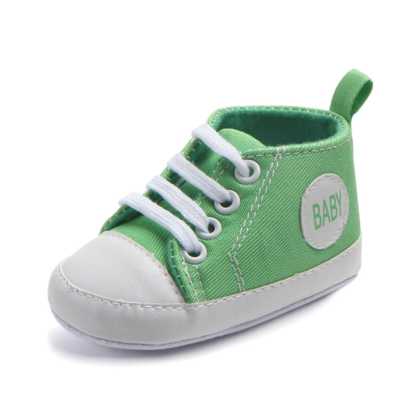 Canvas Klassieke sportsneakers Baby Jongens Meisjes Eerste wandelaars Schoenen Baby Peuter Zachte zool Antislip babyschoenen