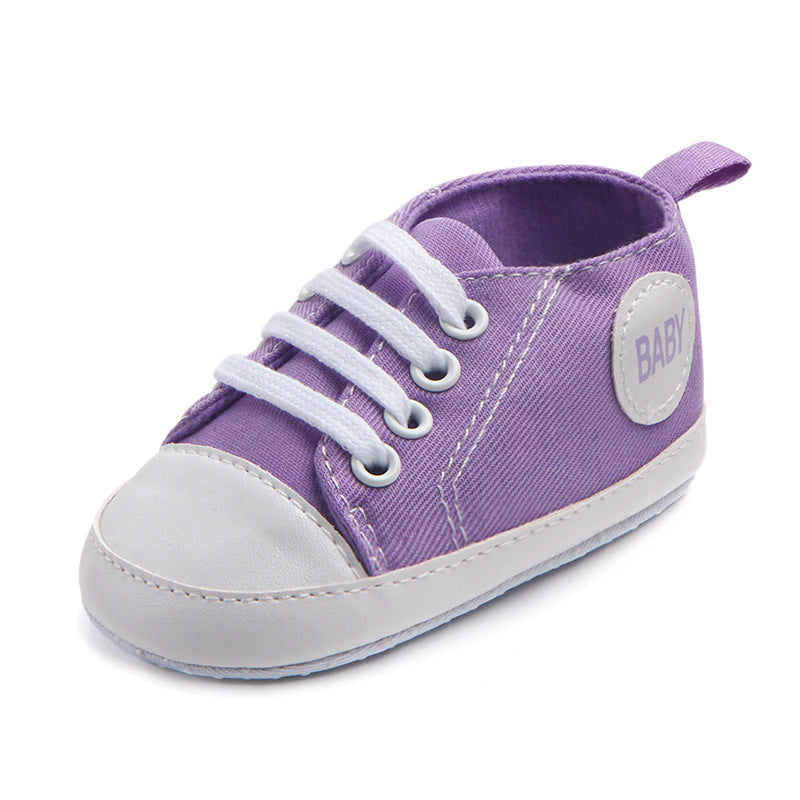 Canvas Klassieke sportsneakers Baby Jongens Meisjes Eerste wandelaars Schoenen Baby Peuter Zachte zool Antislip babyschoenen