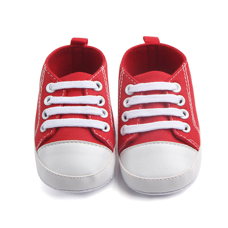 Canvas Klassieke sportsneakers Baby Jongens Meisjes Eerste wandelaars Schoenen Baby Peuter Zachte zool Antislip babyschoenen