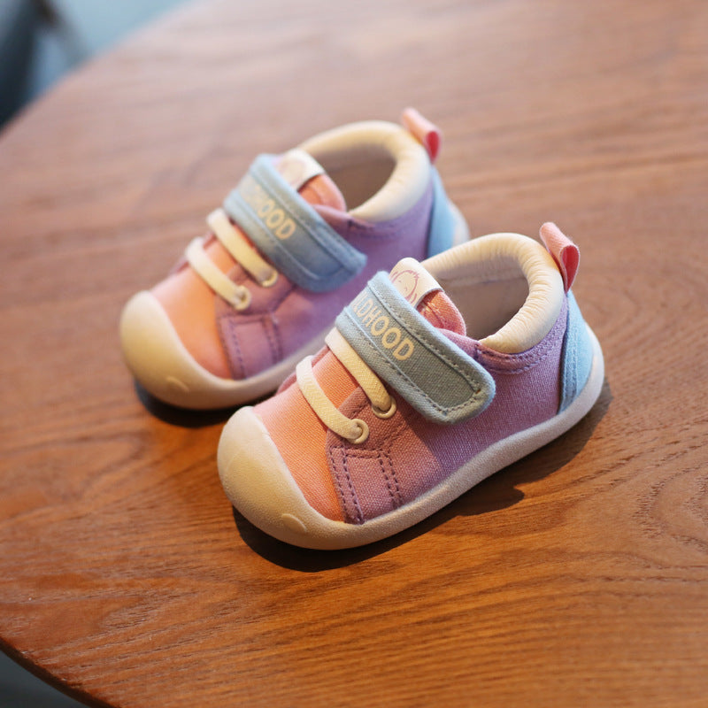 Spring Infant Toddler Shoes Girls Boys Casual Canvas Shoes Soft Bottom Comfortable Non-slip Kid Baby First Walkers Shoes