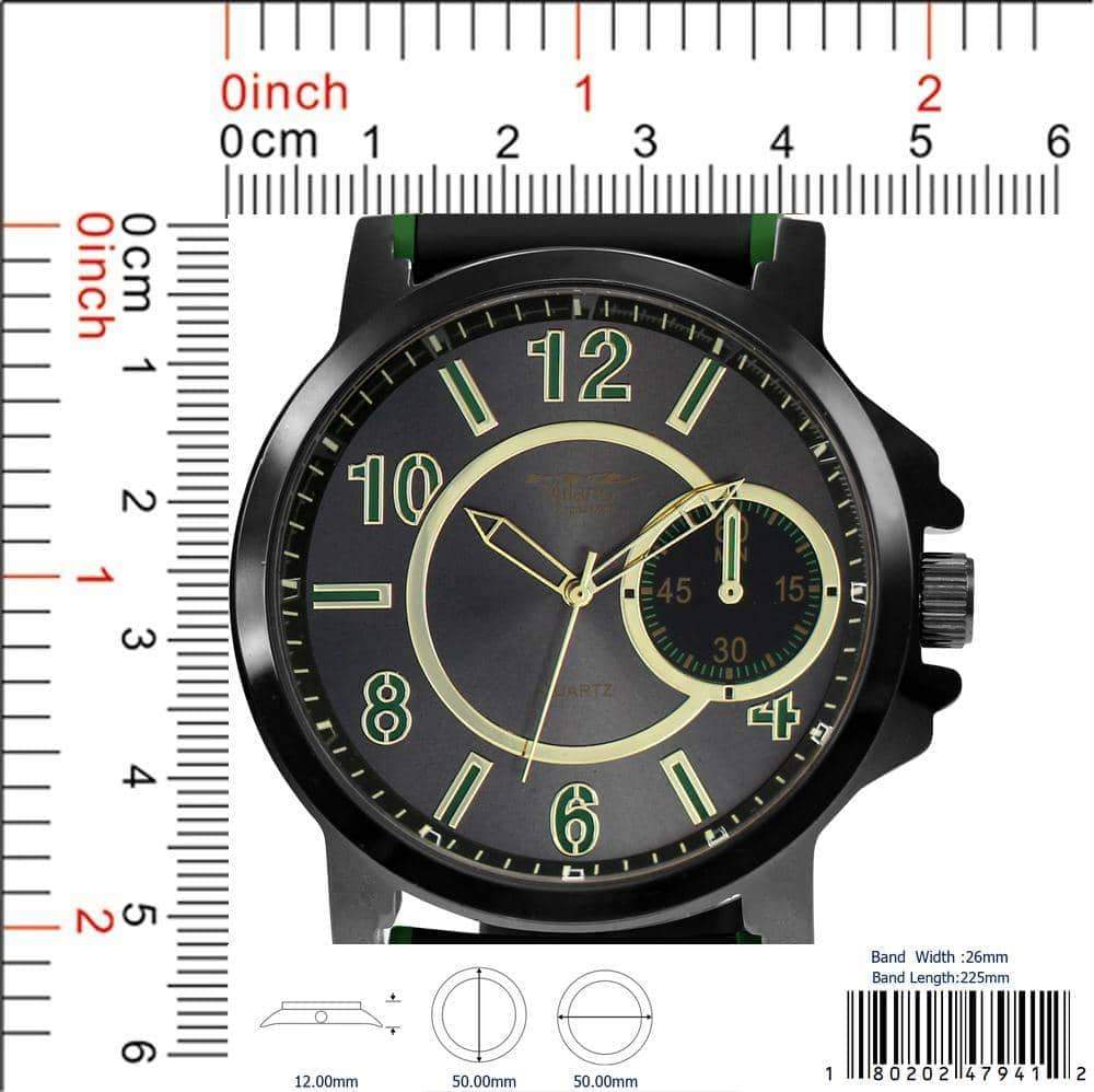 50 mm Milano Expressions siliconen bandhorloge - 4794