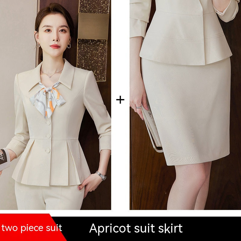 New High-end Business Fashion Slim-fitting Suit Two-piece Set