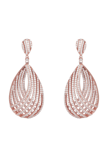 Vortex Teardrop Earring Rosegold