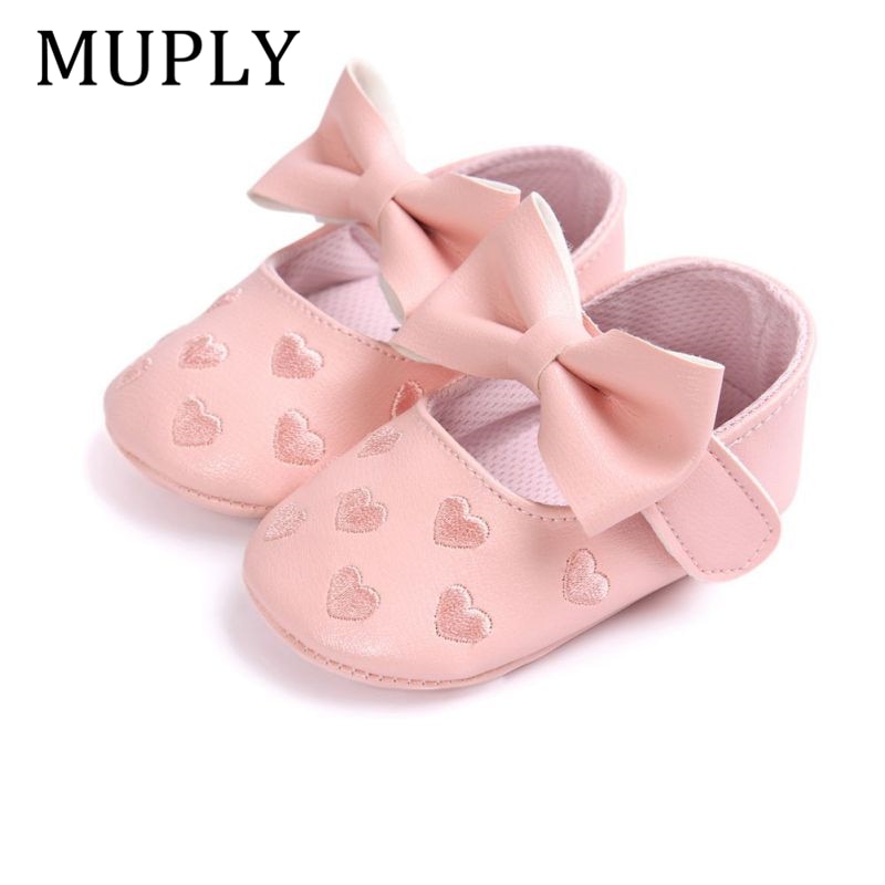 Baby PU Leather Baby Boy Girl Baby Moccasins Moccs Shoes Bow Fringe Soft Soled Non-slip Footwear Crib Shoes