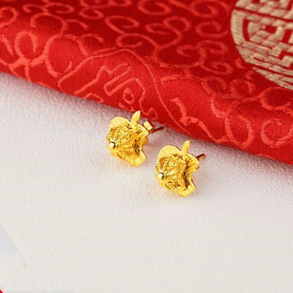 24K Gold Plated Earrings Euro Gold Jewelry New Popular Earrings