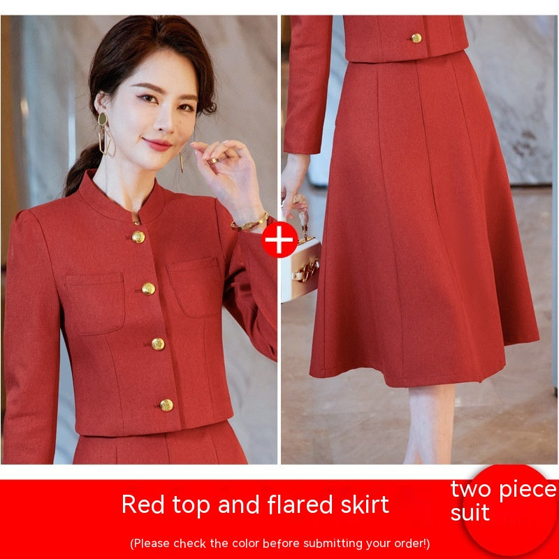 Suit Suit Temperament Goddess Style Chic Suit Skirt Two-piece Suit