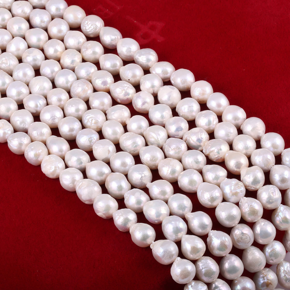 Natural Freshwater Shaped Pearl String